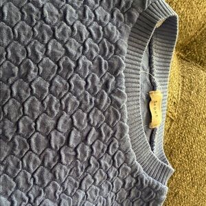 Lou & Grey Textured Blue Sweater